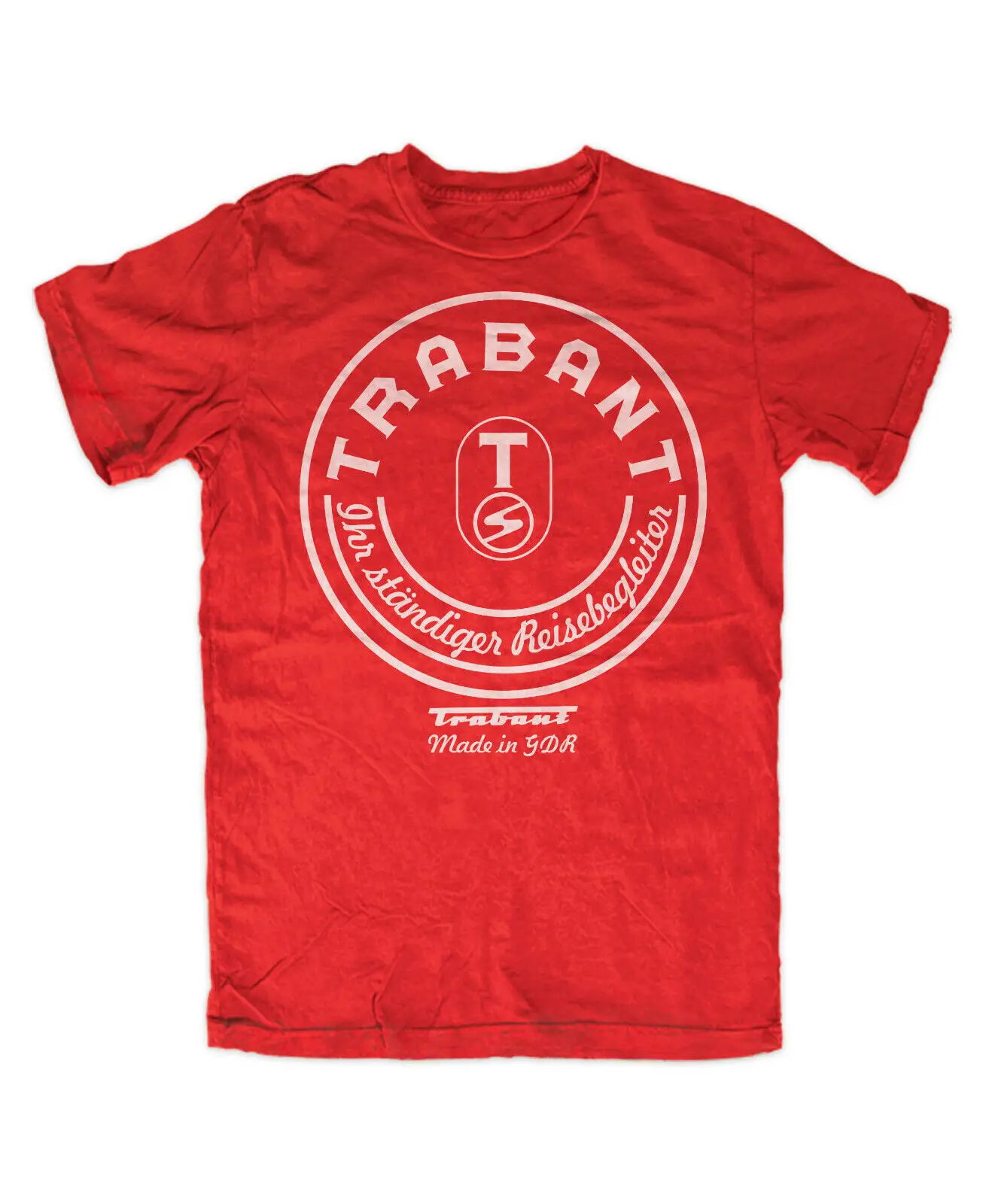 Trabant Mitropa Parody T Shirt Red Trabbi Gdr Proprietà Culturale Eastern Cult Ifa Minol Veb