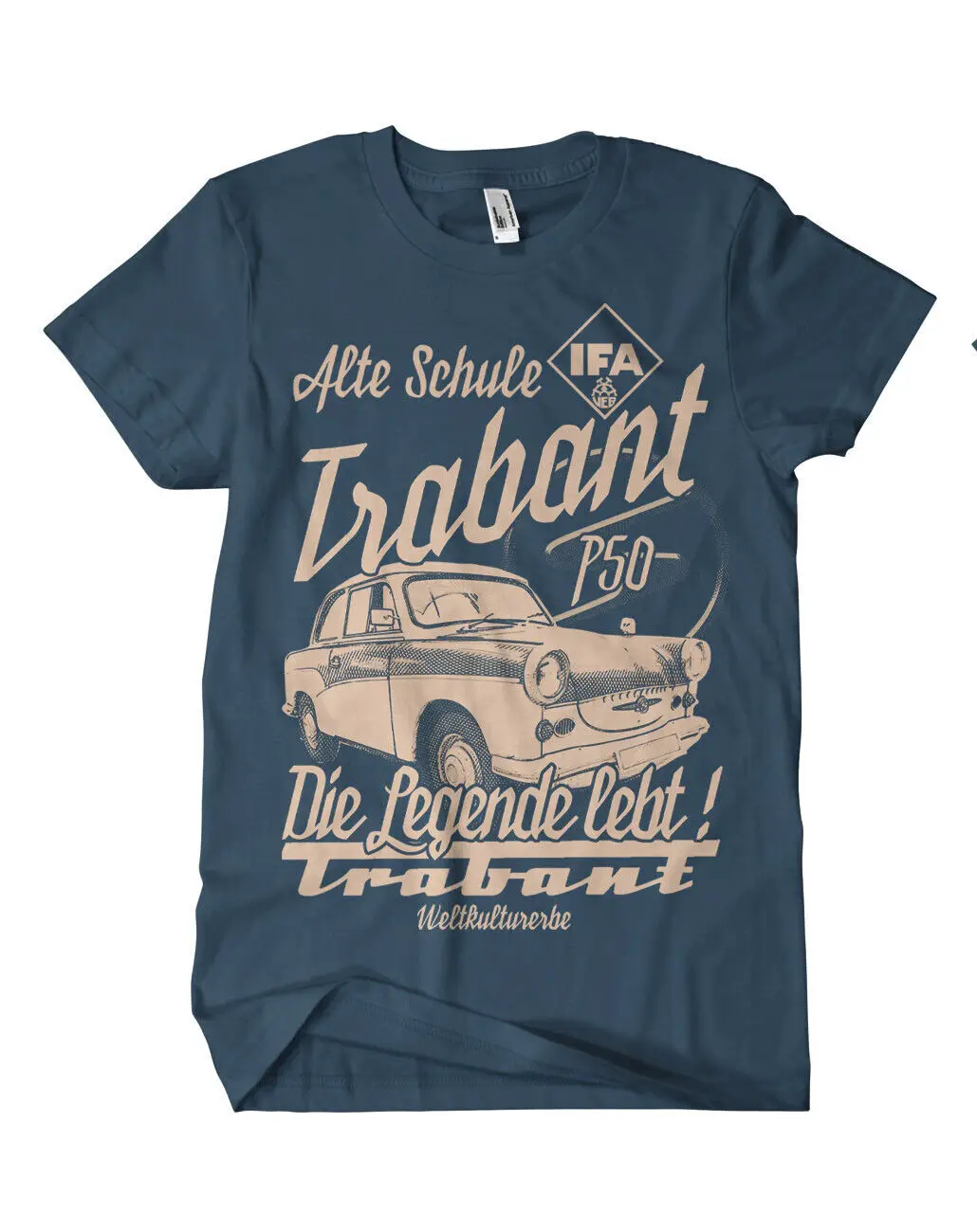 Trabant Legend P50 T-Shirt Trabi Eastern Cult Gdr Retro Two Stroke Cartone Ifa East Veb