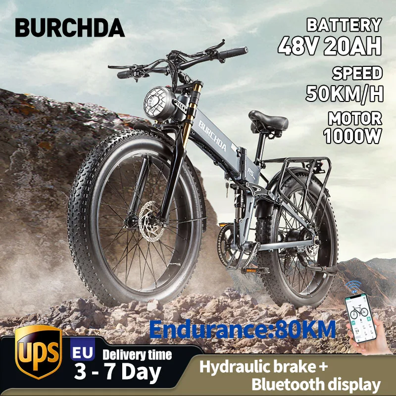 Jinghma R5Pro Bicicletta Elettrica 4.0 Fat Tire Ebike 1000W 50 Km/H 48V 20Ah Bici Elettrica Mountain E-Bike Da Uomo Fuoristrada