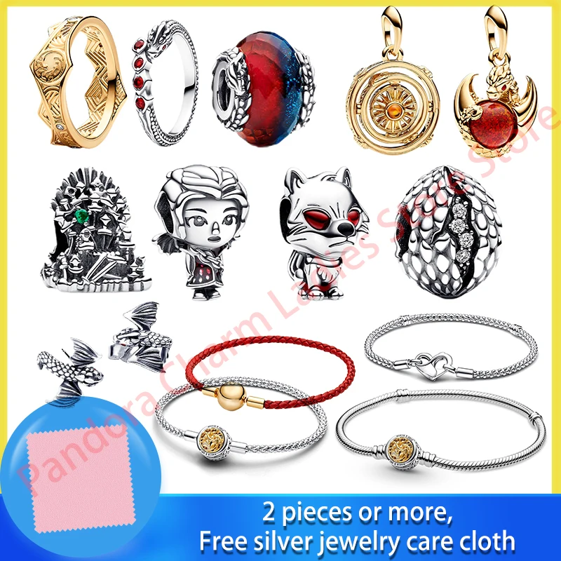 Nuovo Nel Gioco Di Thrones Ghost Direwolf Charm, Disney Stitch Marvel Charm Beads Fit For Pandora 925 Autentici Profumi Di Fascino Mujer
