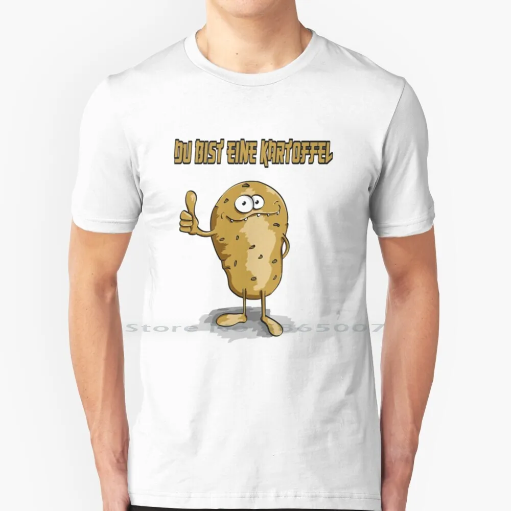 Divertente Maglietta Di Patate Maglietta 100% Cotone Patata Bambini Mr Testa Di Patata Adulto Salva La Patata Pelosa Mr Testa Di Patata Essere Casuale