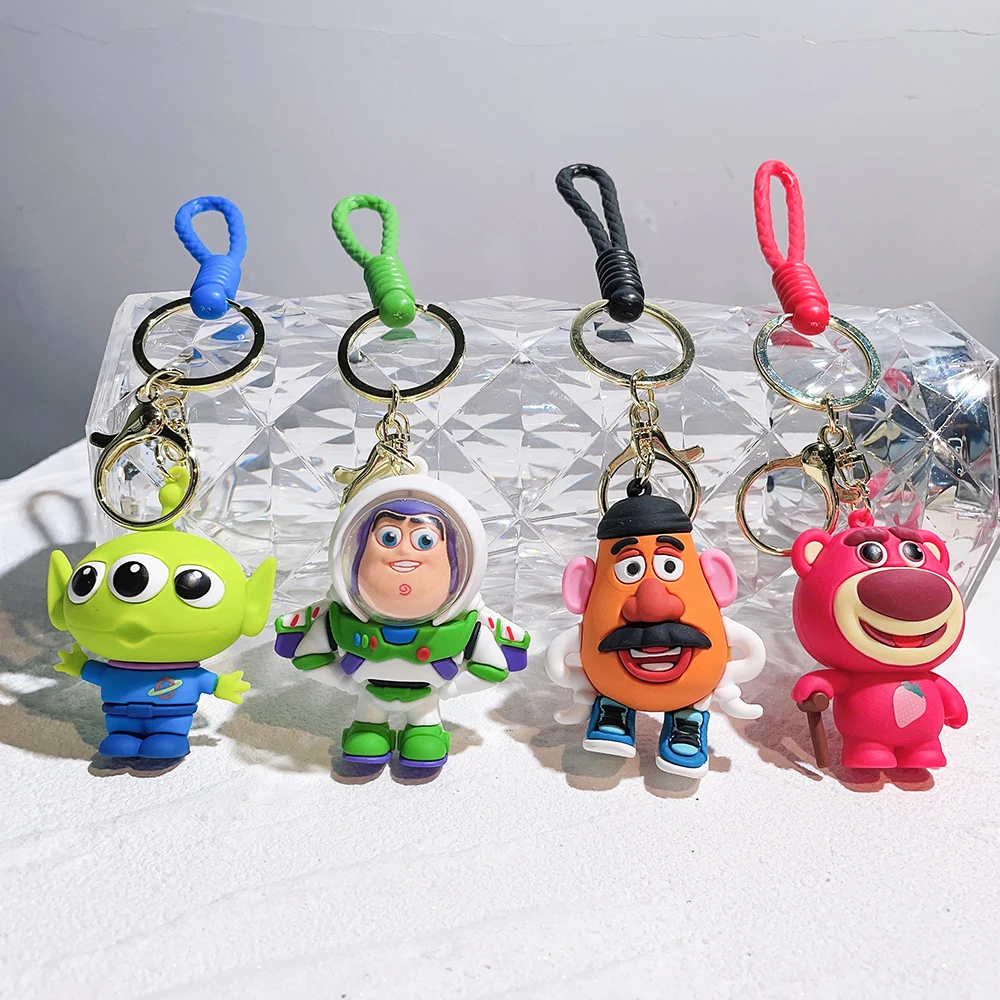 Cartoon Toy Story Portachiavi Cute Three Eyes Mr. Potato Head Portachiavi Boy Backpack Hanging Accessories Girl Handbag Ornament