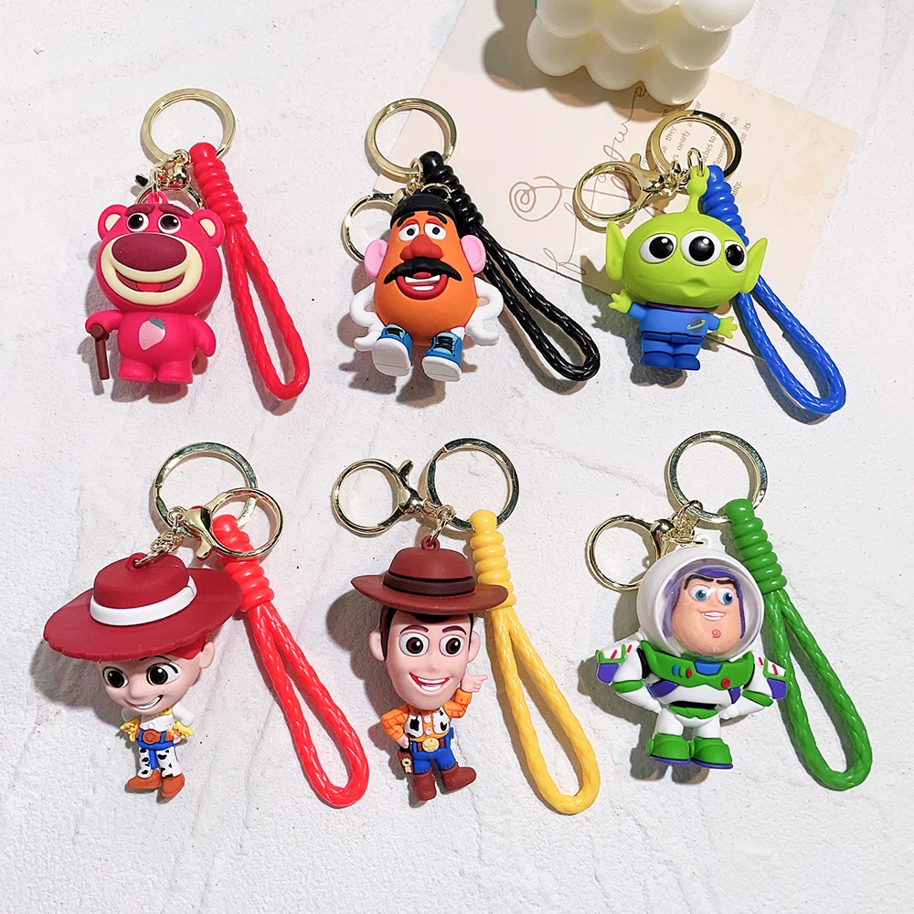 Cartoon Toy Story Portachiavi Cute Three Eyes Mr. Potato Head Portachiavi Boy Backpack Hanging Accessories Girl Handbag Ornament