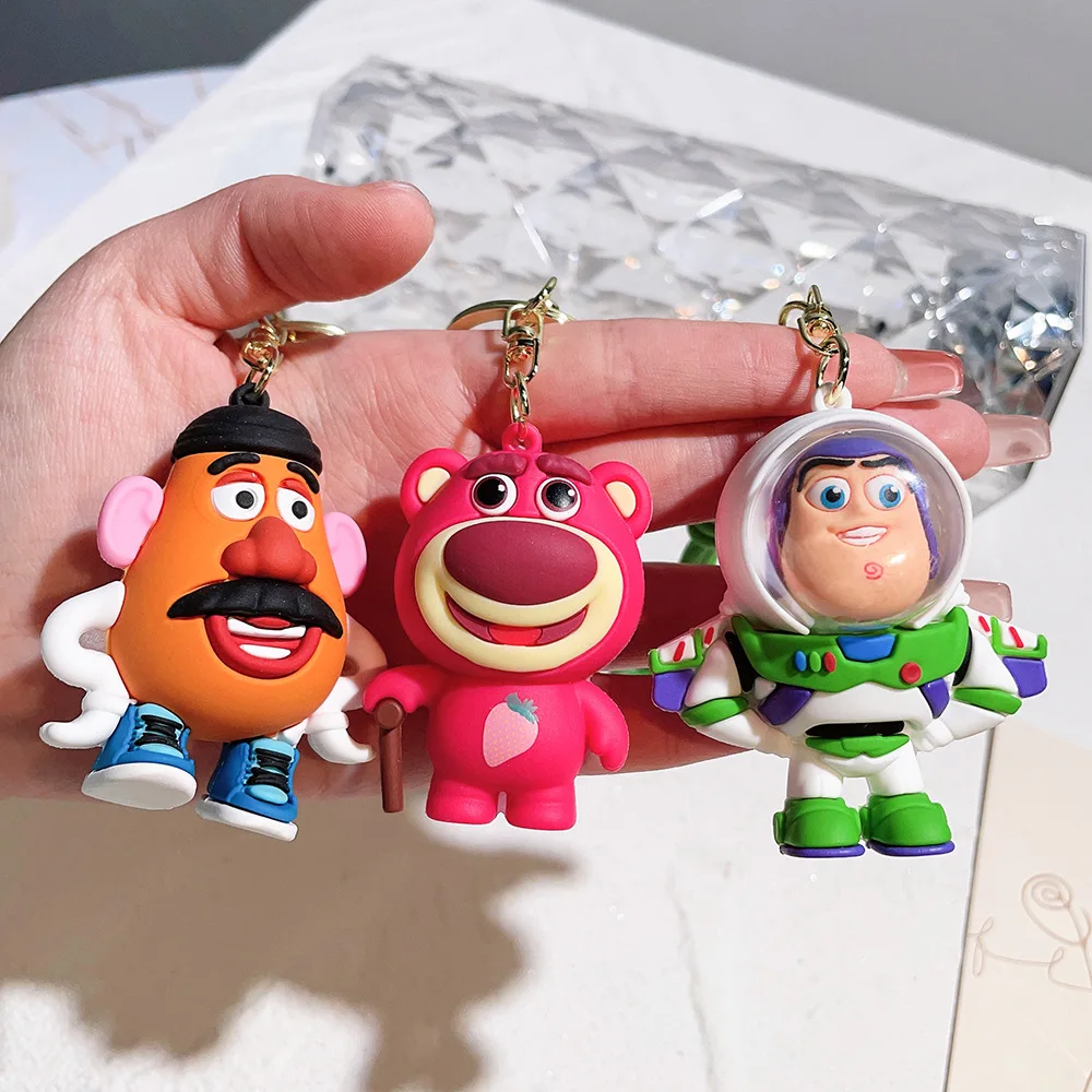 Cartoon Toy Story Portachiavi Cute Three Eyes Mr. Potato Head Portachiavi Boy Backpack Hanging Accessories Girl Handbag Ornament