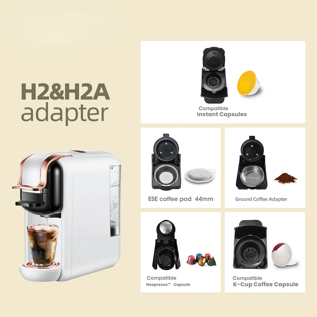 Ricambi Per Macchine Da Caffè Portacapsule Per Hibrew H2B & H2A 514 Caffitaly Coffee Maker Part