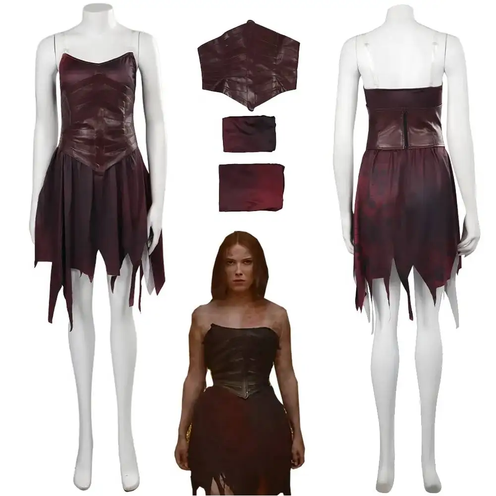 Movie Damsel (2023) Princess Elodie Cosplay Dress Costume Battle Uniform Outfits For Adult Women Girls Halloween Carnival Suit