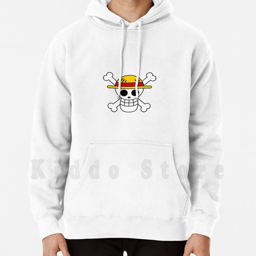 Jolly Roger Yellow Hoodies Manica Lunga Manga Anime Shonen Shonen Jump Jolly Roger Pirate Piratation Jolly Roger
