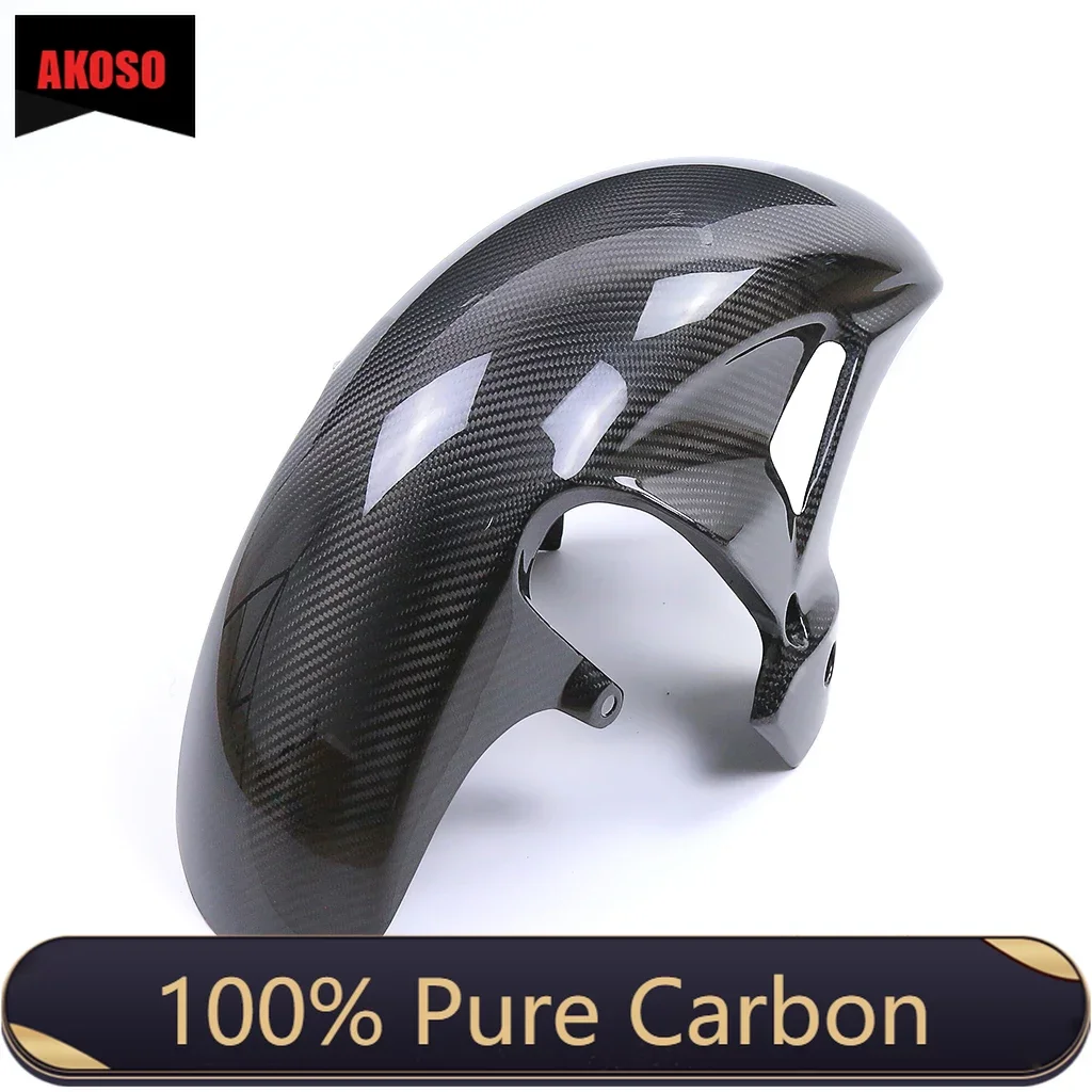 Per Suzuki Hayabusa Gsx1300R 2023 2024 100% 3K Full Real Carbon Fiber Moto Parafango Anteriore Hugger Parafango Carenatura Kit