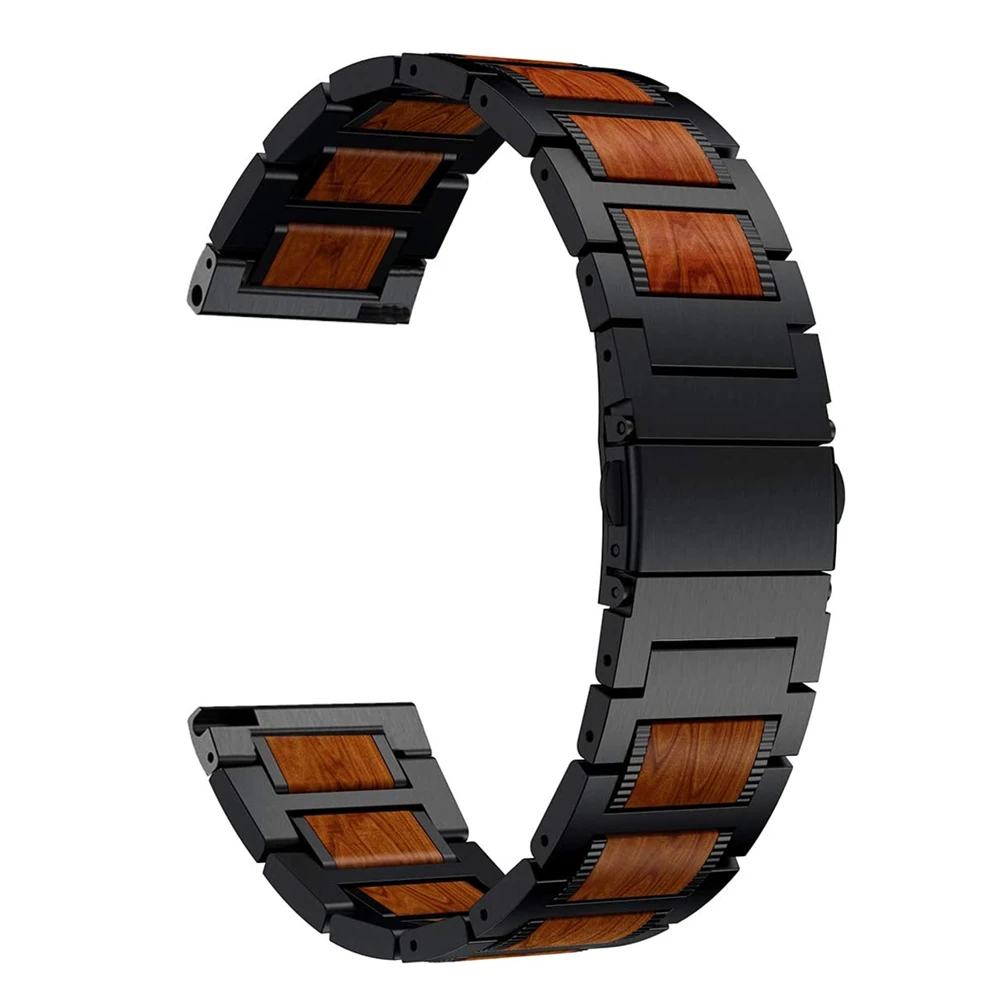 20Mm 22Mm Bracciale In Legno Per Samsung Galaxy Watch4 Classic 46Mm 42Mm Cinturino Cinturino Galaxy Watch4 44Mm 40Mm/Galaxy Watch3 Cinturino