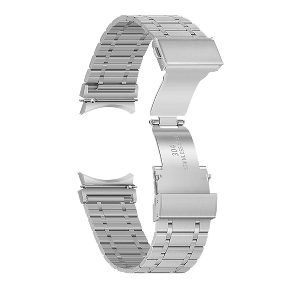 For Samsung Galaxy Watch 4 Classic 42Mm 46Mm Straps No Gaps Stainless Steel Band Galaxy Watch4 40Mm 44Mm Wrist Bracelet Correa