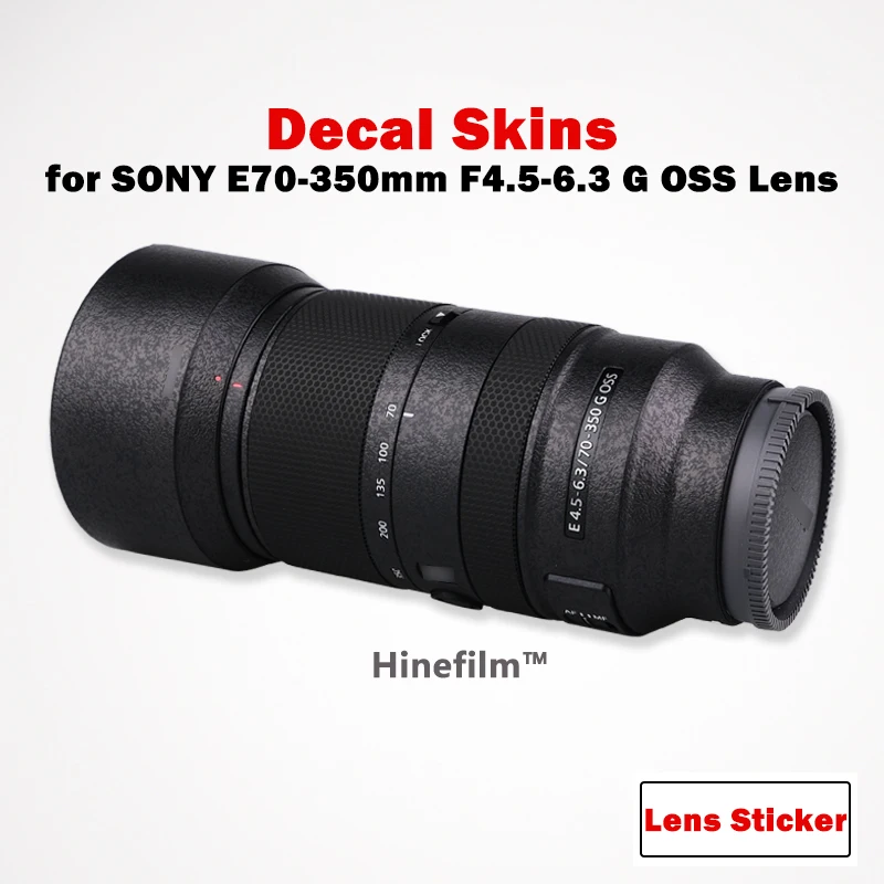 70 350 Adesivi Per Lenti Pellicola Protettiva Per Sony E70-350 F4.5-6.3 G Oss ( Sel70350G ) Lens Decal Skin Anti Scratch Court Wraps