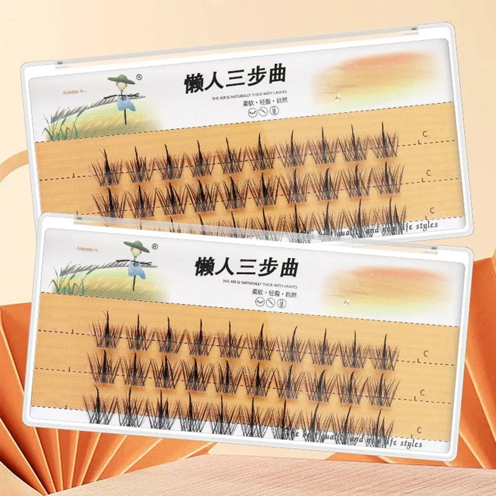 Trilogy Individual Cluster Lashes Single Cluster Black Snello Stem Fai Da Te Self Innesto Natural Lazy Fishtail Fairy