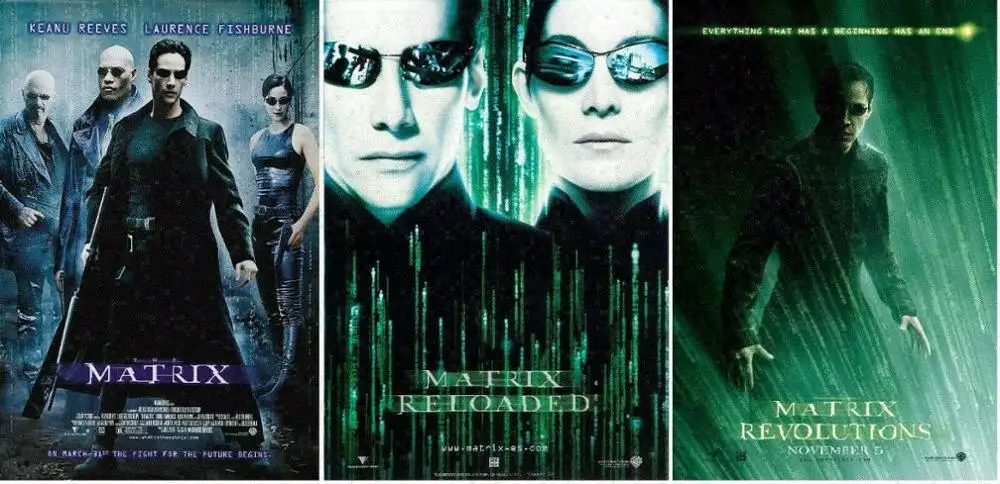 The Matrix Reloaded Revolutions Trilogy Movie Art Film Print Silk Poster Home Wall Decor 24X36Inch