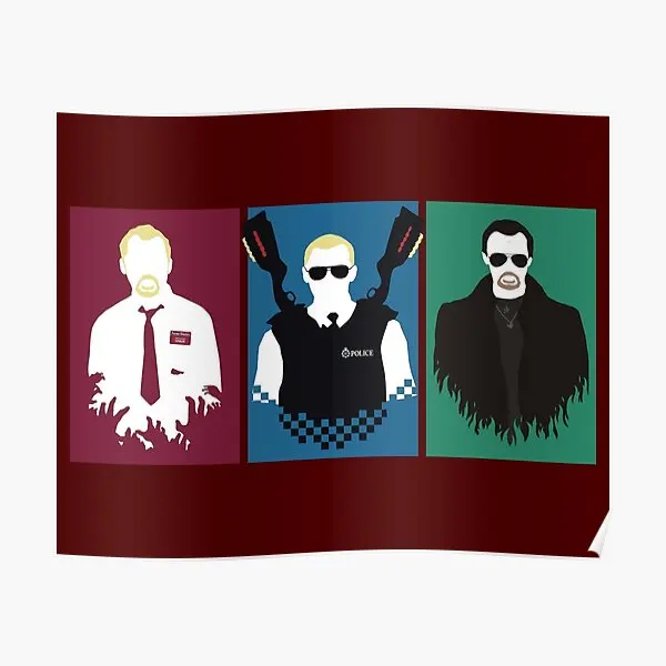 Cornetto Trilogy 95 Best For Boys Graph Poster Art Vintage Funny Painting Home Modern Wall Print Decor Decoration No Frame