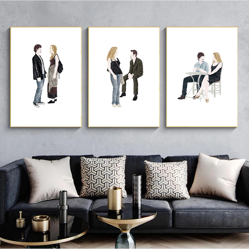 Prima Della Trilogia Poster Art Print Classic Movie Poster Astratta Minimalista Wall Art Sunrise Canvas Painting Wall Picture Decor