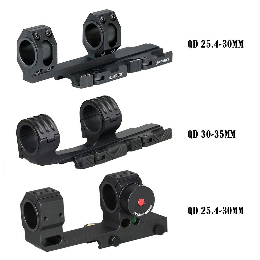 Mirini Tattici Ppt Montare Doppi Anelli 25.4 30Mm 35Mm Picatinny Rail Mount Qd Smontaggio Anello Dobble Fucile Da Caccia Scope Mount