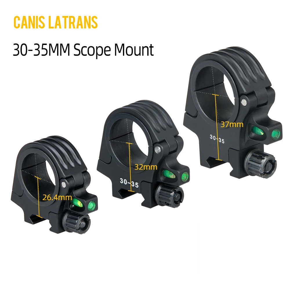 Canis Latrans Tactical Different Center Height Scopes Mounts 30-35Mm Picatinny Rail Mount Dobble Ring Gun Mirino Mount C2