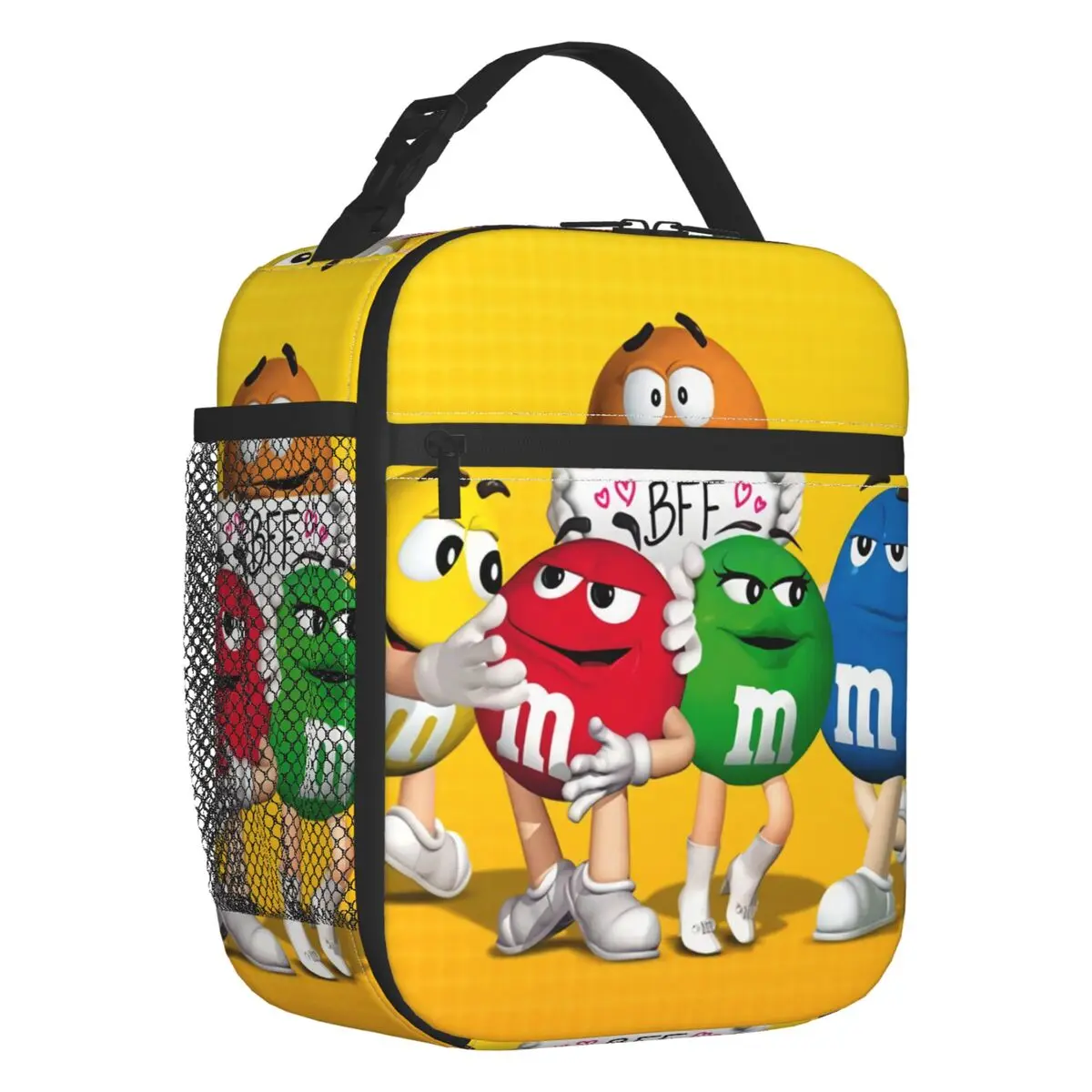 Cartoon M & M'S Ideas Resuable Lunch Box Per Le Donne Funny Candy Chocolate Thermal Cooler Food Insulated Lunch Bag School Children