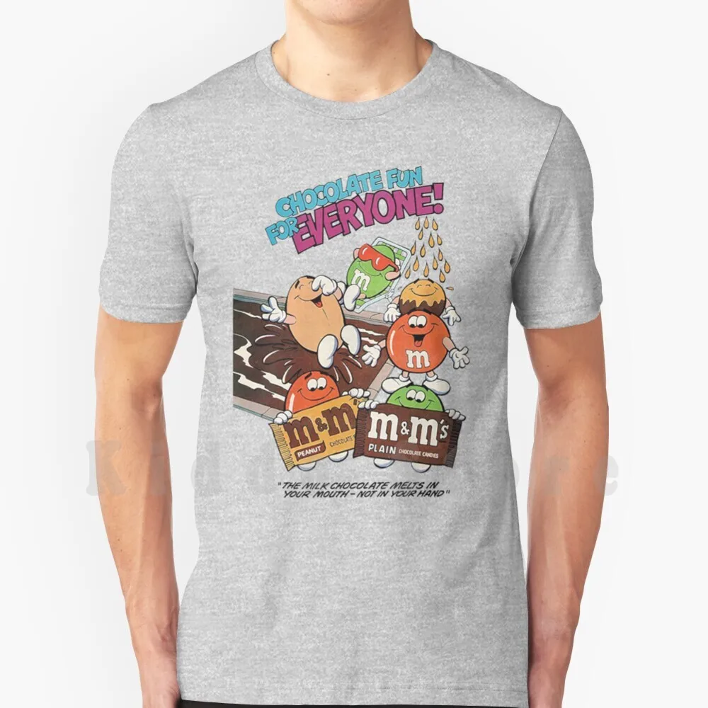 M & M'S Chocolate Fun For Tutti T Shirt Uomo Cotone Cotone S - 6Xl M M E M M E Cioccolato Arachidi Caramelle Dolce Cartone Animato 80S