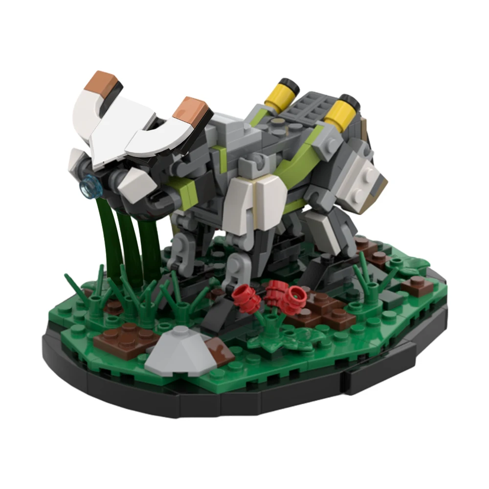 Moc Horizon Zero Dawn Broadhead Monster Building Block Kit Dawn Small Cow-Like Machine Beast Figure Brick Model Toy Kid Xmasgift