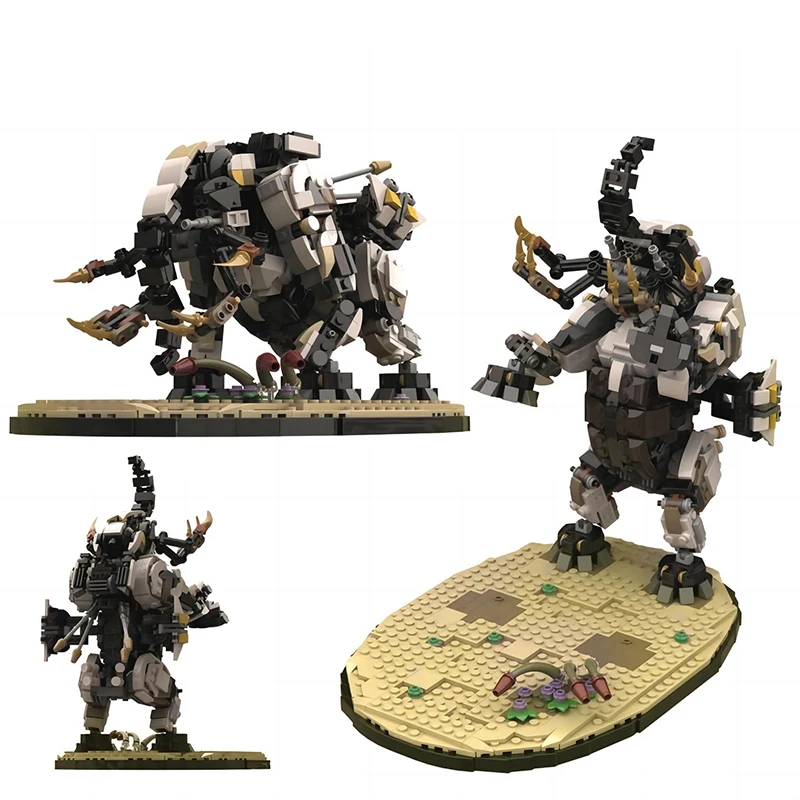 Horizon Tremalusk Monster Building Blocks Kit West Thunder Zero Tooth Beast Mammoth Bricks Model Toys Fai Da Te Bambini Birthdyas Gift