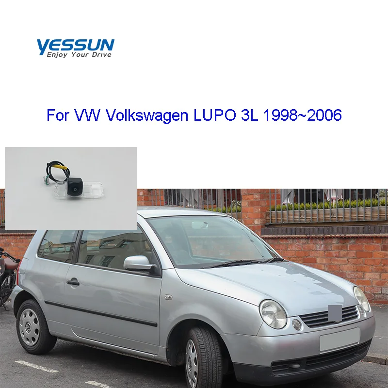 Yessun Fisheye Telecamera Posteriore Per Vw Volkswagen Lupo 3L 1998 1999 2000 ~ 2006 Ahd 720P Telecamera Di Backup/Telecamera Targa