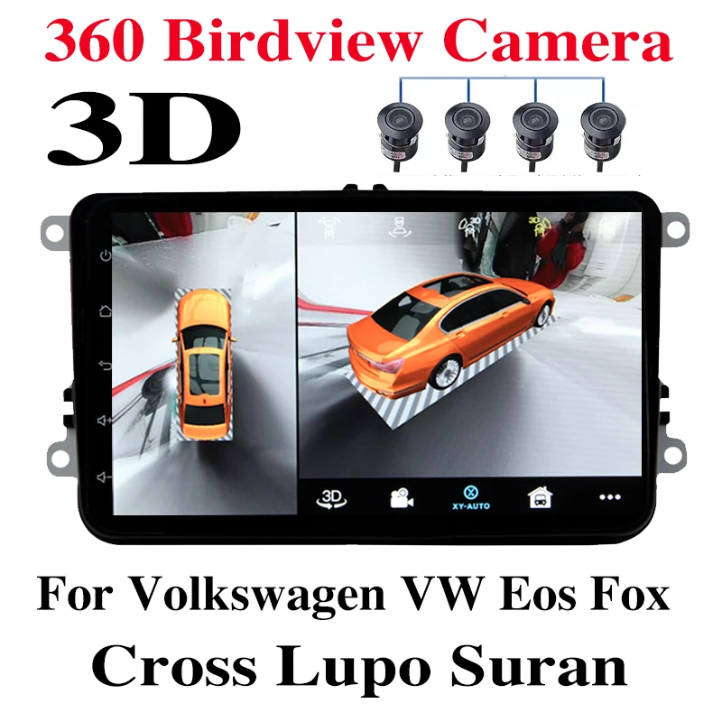 Per Volkswagen Vw Eos Fox Cross Lupo Suran Car Stereo Multimedia Navigazione Audio Gps Navi Radio Integrato Carplay 360 Birdview
