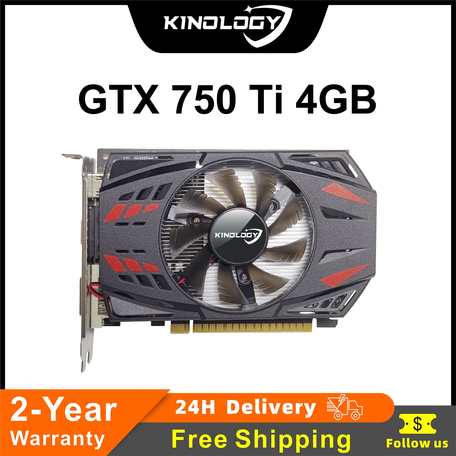 Kinology Gtx 750 Ti 4Gb Scheda Grafica Completamente Nuova Gddr5 128Bit 750Ti Placa De Video Gtx 750 Ti 4Gb 2Gb Schede Video Di Gioco
