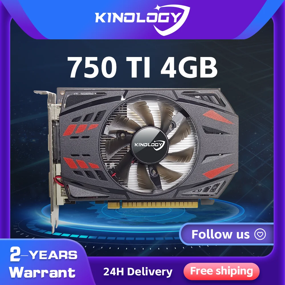 Kinology Gtx 750 Ti 4Gb Scheda Grafica Completamente Nuova Gddr5 192Bit 750Ti Scheda Video 4Gb Placa De Video Gtx 750 Ti 4Gb