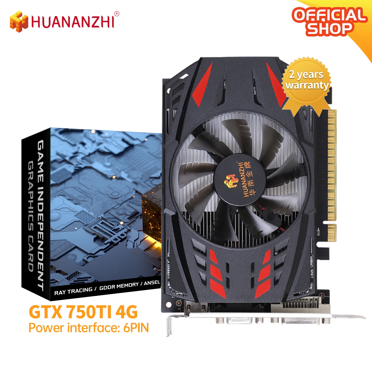 Huananzhi Gtx 750Ti 4G Schede Grafiche 128Bit Gddr5 Scheda Video Vga Dvi Gpu Gtx 750Ti 4G Compatibile Con Hdmi