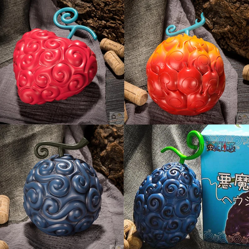 Nuovo One Piece Anime Devil Fruit Op Flame Bubble Gum Fruit Ox Fruit Model Figures Toys Gift For Kid