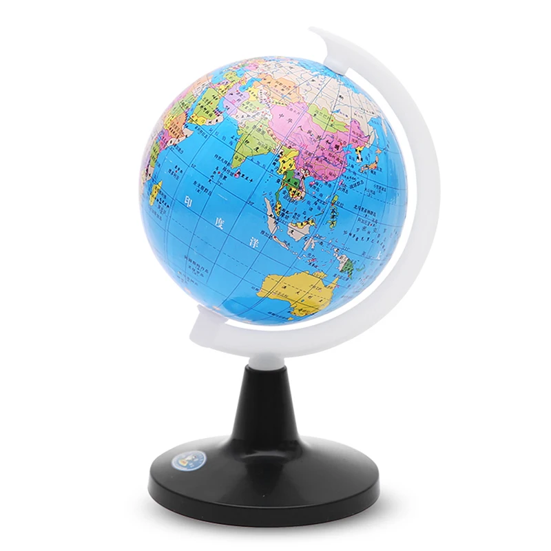 Piccolo Globo Del Mondo Con Supporto Mappa Geografica Giocattolo Educativo Per Bambini Globo Con Etichette Di Continente, Paesi, Capitali