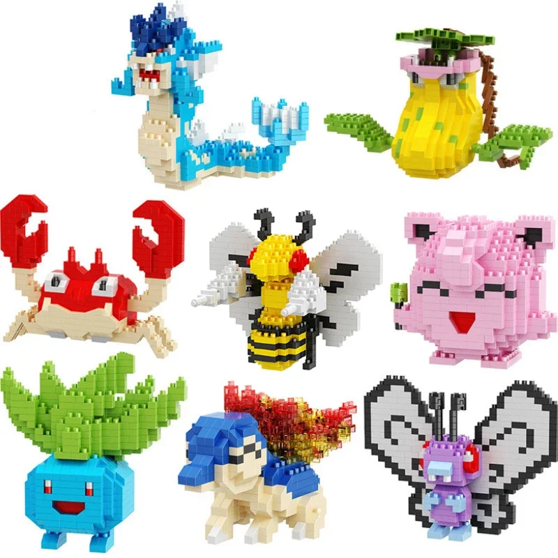 7064-7119 Mini Diamond Blocks Anime Di Fama Mondiale Di Piccole Dimensioni Kawaii Block Figure Model Easy Diy Building Toy