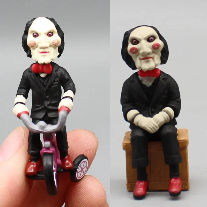 5Cm Portachiavi Film Ciondolo Figure Horror Saw Billy Action Figures Pvc Anime Model Collection Giocattoli Compleanno Per Bambini Regali
