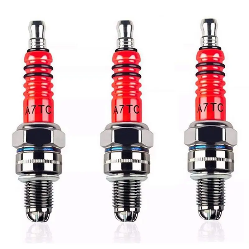 3Pcs A7Tc, Triple Elettrodo Per Gy6 50 Cc 70Cc 90 Cc 110Cc 125 Cc 150Cc Atv Dirt Bikes Hoverboard E Skate Elettrici E Kazuma Roketa Sunl Taotao Baja