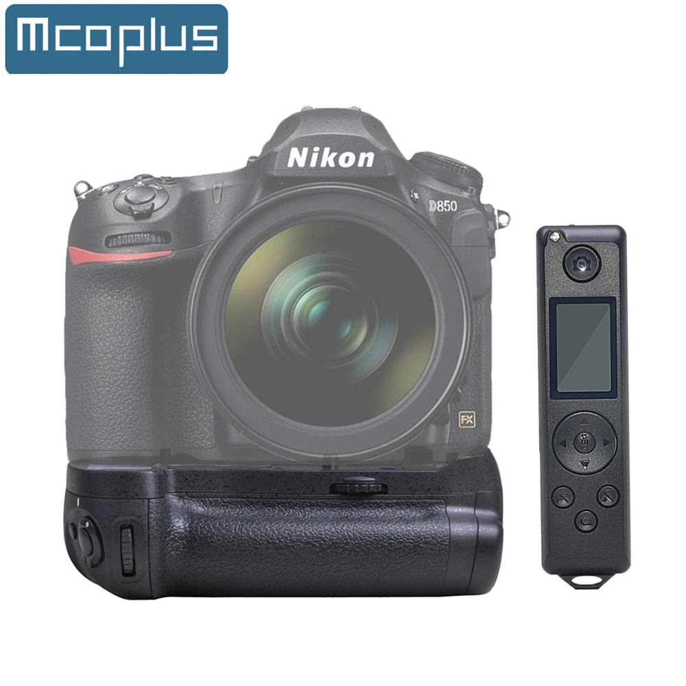 Supporto Verticale Della Presa Della Batteria Di Mcoplus Mb-D18 Con Telecomando Senza Fili 2.4G Per Le Macchine Fotografiche Di Nikon D850 Dslr