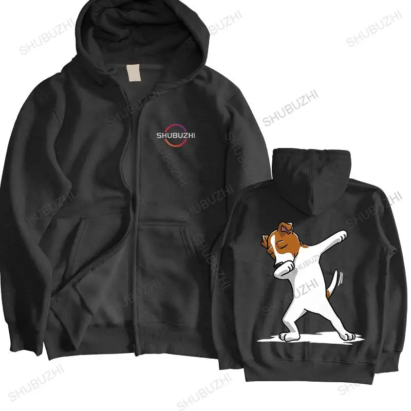 Felpa Da Uomo Streetwear Pullover Cotton Fashion Coat Jack Russell Terrier Homme Autunno Shubuzhi Felpe Con Cappuccio Zipper Oversize