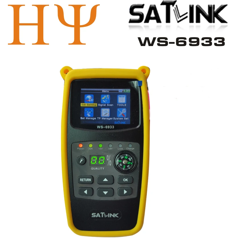 Satlink Ws-6933 Dvb-S2 Fta Cku Band Digital Satitefinder Meter Ws6933 Vs Gt Media V8 Finder 2