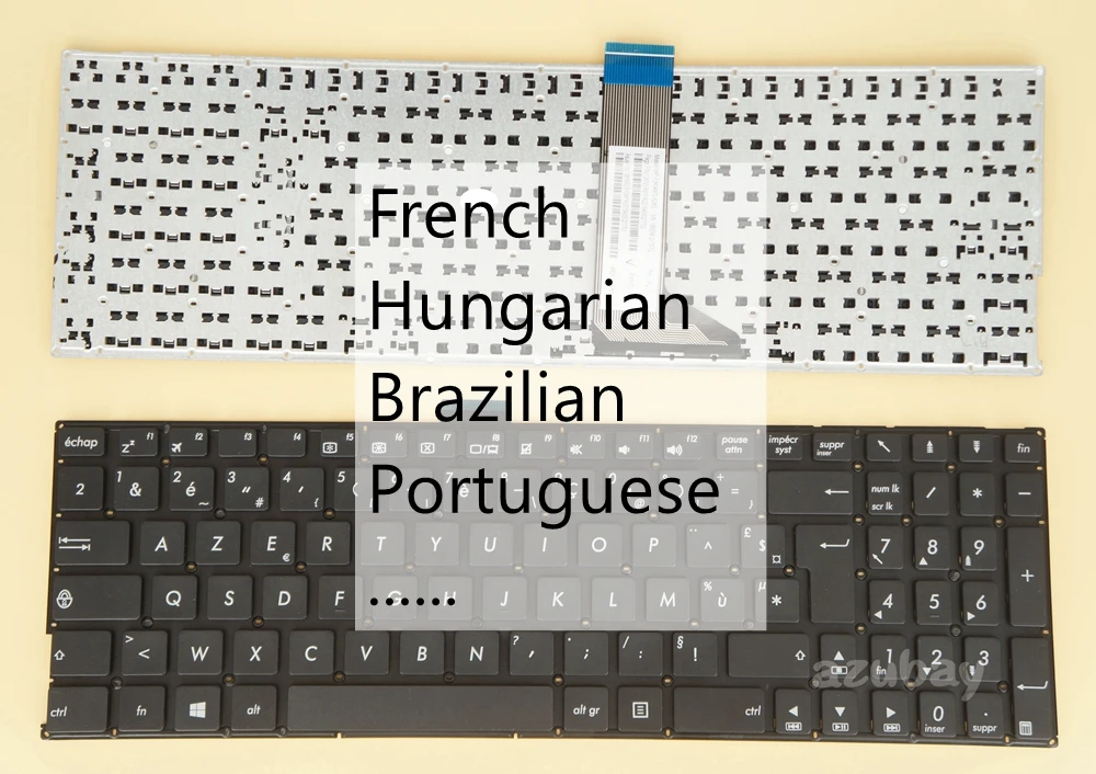 Francese Azerty Ungherese Br Tastiera Portoghese Per Asus Dx992Ln Dx992Lp F51Ld F51Ln F530L F530Ld F530Ln F551C F551Ca F551M F553M