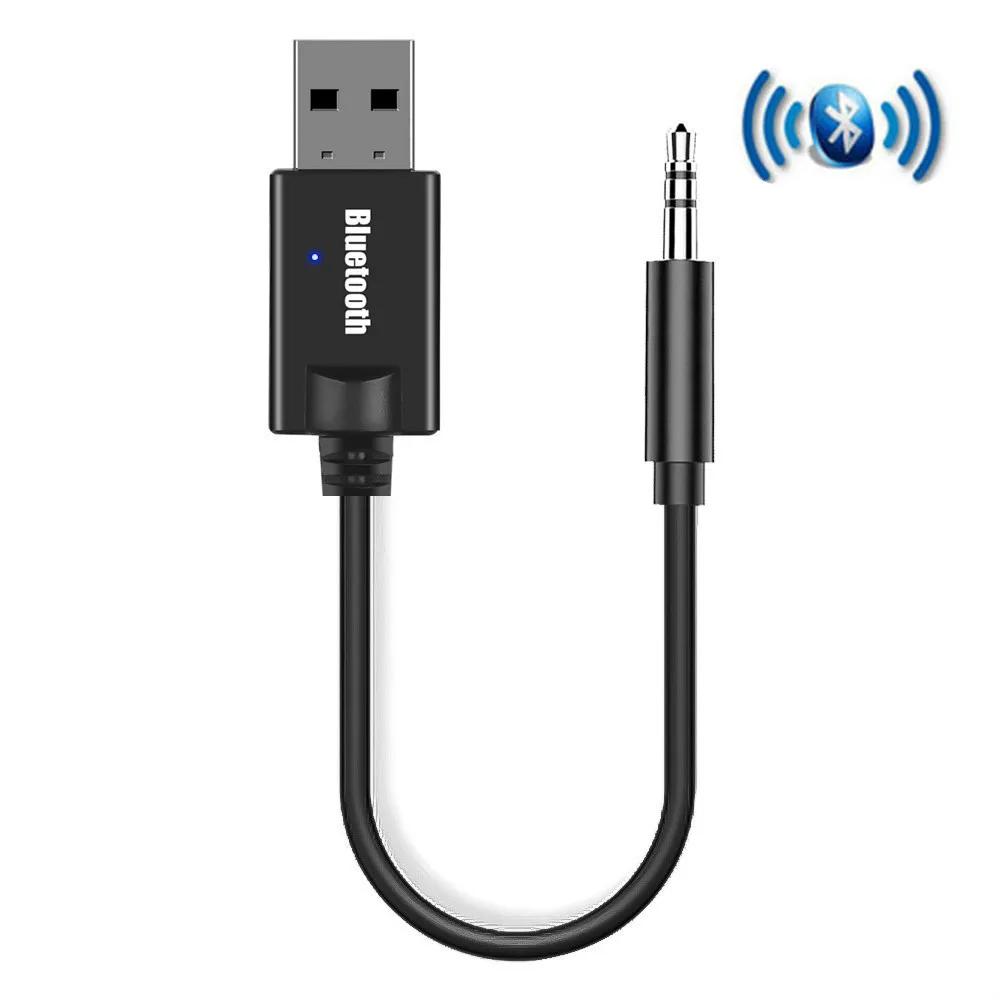 Ricevitore Bluetooth Car Kit Mini Usb 3.5Mm Jack Aux Audio Auto Mp3 Music Dongle Adapter Per Tastiera Wireless Altoparlante Radio Fm