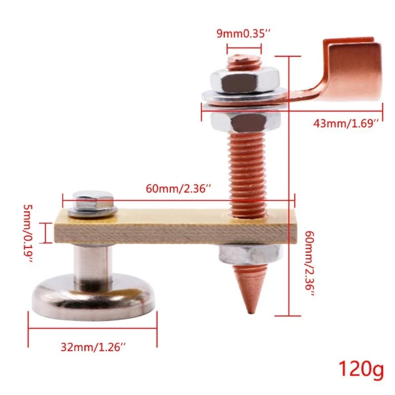Saldatrice Di Supporto Per Saldatura Magnetica, Connettore A Terra Connettore Spotter Strumenti Per Spotter Per Carrozzeria Automatica