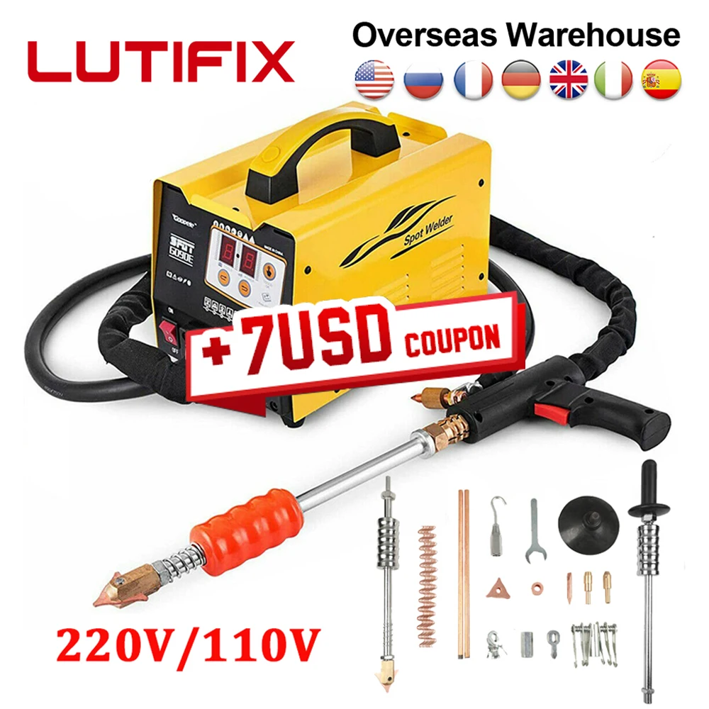 Lutifix Spotter Puller Ondulato Multispot Dent Tirando Spot Saldatore Ali 3500A Cofano Dent Repair Machine Stud Welder Tool