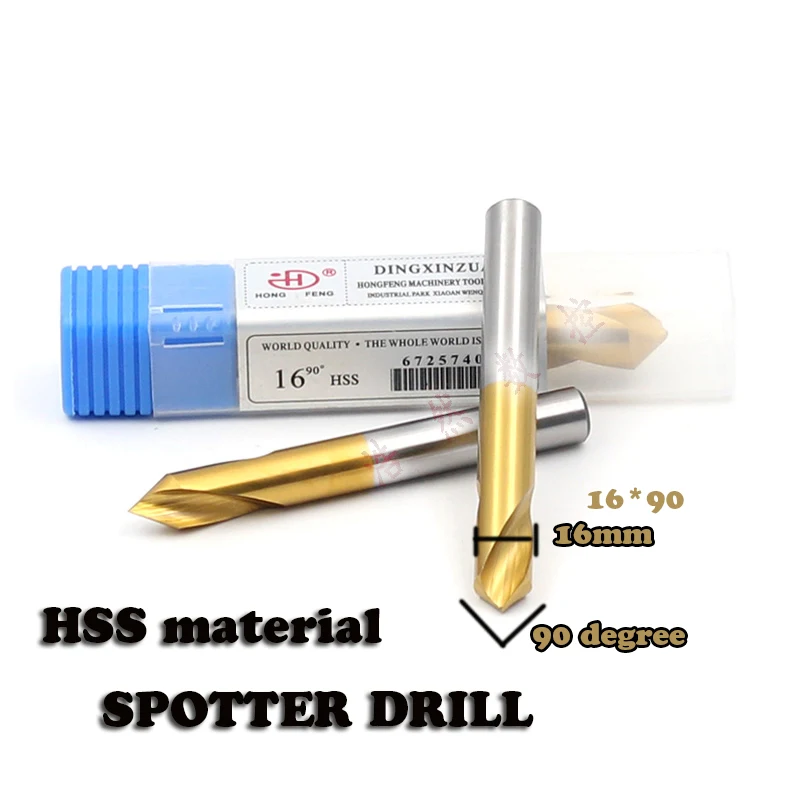 Spot Drill 60 Gradi 90 Gradi Fresa 1-12 Millimetri Cnc Spotter Strumento Ad Alta Velocità In Acciaio Materiale Di Personalizzazione Accettato