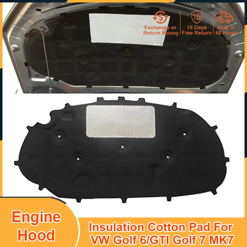 Car Engine Hood Heat Sound Insulation Cotton Pad For Volkswagen Vw Golf 6 Golf 6 Gti Golf 7 Mk7 Accessories Soundproof Firewall