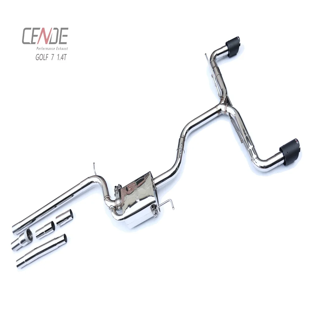Scarico Con Punta In Fibra Di Carbonio Valvetronic Active Sound Per Scarico Golf 7 7.5 R Gti Mk7