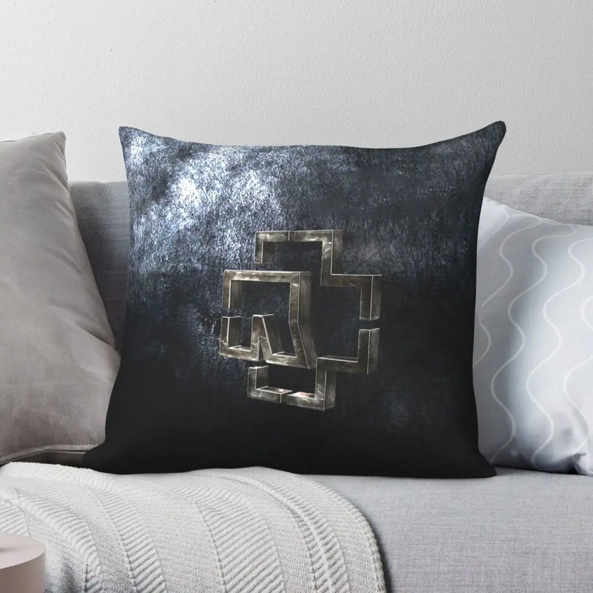 Best Icon Logo Square Federa Poliestere Lino Velluto Modello Zip Decor Federa Cuscino Letto Fodera All'Ingrosso 18"