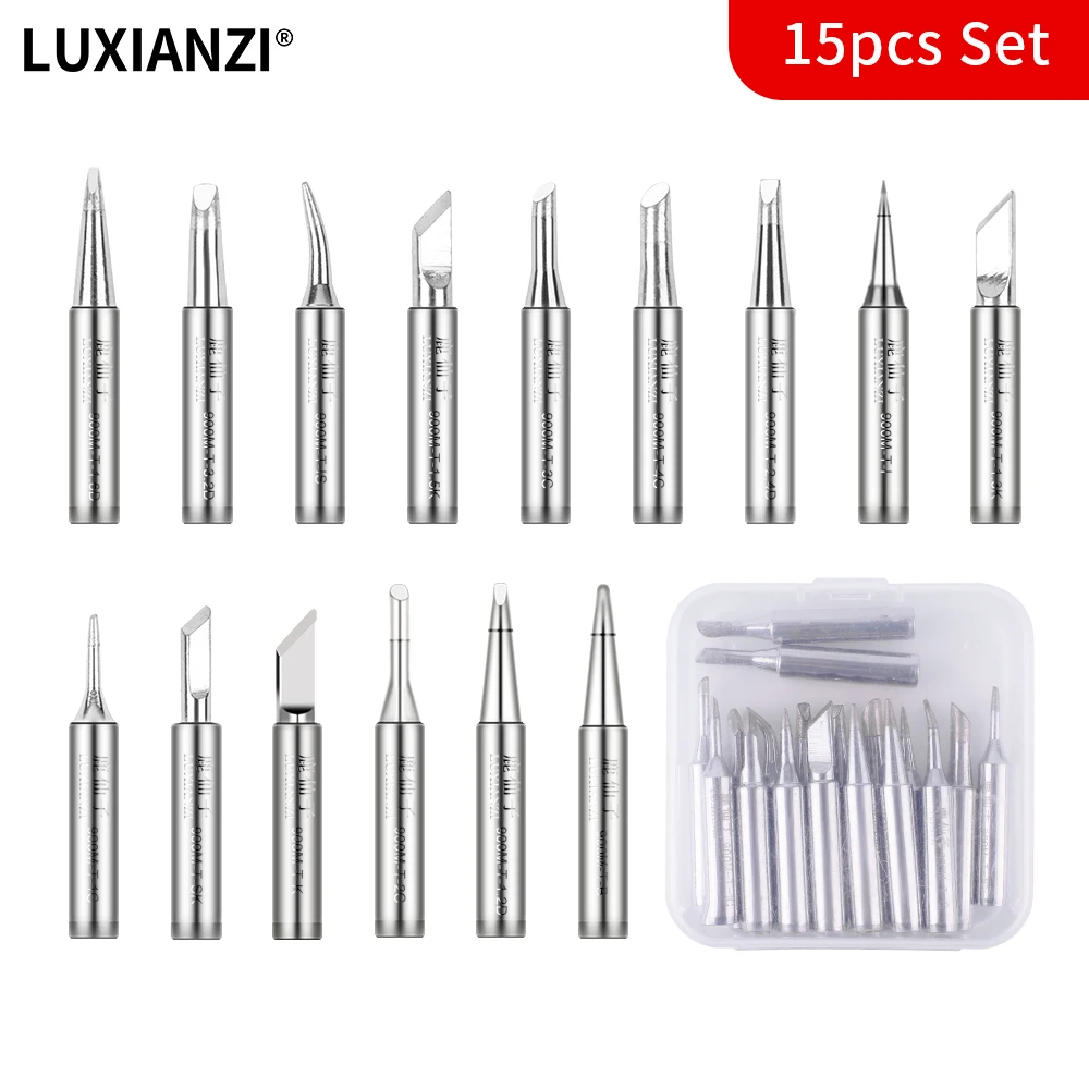 Luxianzi 15Pcs Weller Punte Per Saldatore Set Punta Senza Piombo Per Saldatore Punte Per Saldatore Lotto Punta Per Saldatura 900M
