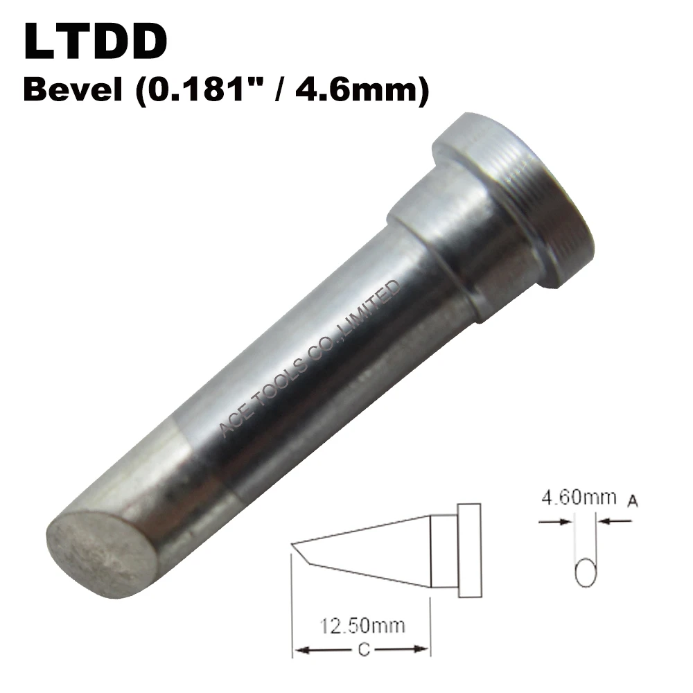 Punta Per Saldatura Ltdd Smussatura 4.8Mm Per Weller Wp80 Wsp80 Wsfp8 Wd1000 Wd2000 Wsd81 Ws81 Wsf81D8 Ws81D5 Punta Per Saldatura Ferro