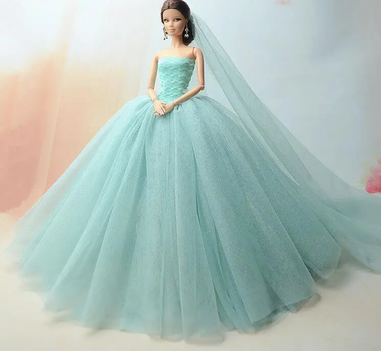 Offerta Speciale L'Originale Per Abiti Da Bambola Barbie Abito Da Sposa Abito A Sirena Multistrato Abito Da Principessa Gonna A Torta