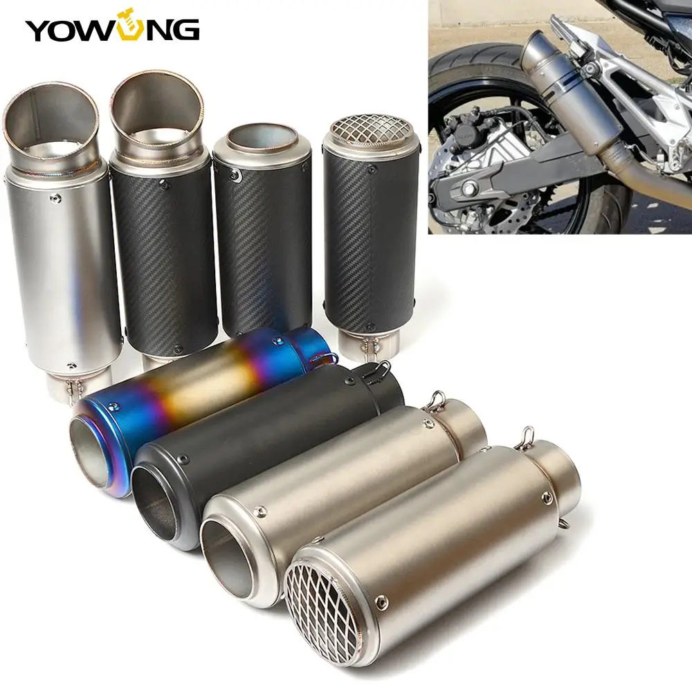 Silenziatore Modificato Per Moto Tubo Di Scarico In Fibra Di Carbonio Per Mv Agusta Brutale 675 750 800 910 920 989 1078 1090 Rr S Cfmoto 400Nk